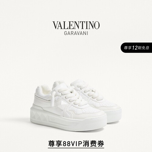 华伦天奴VALENTINO女士小白鞋