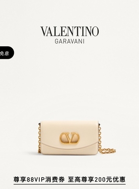 [礼物][6期免息]华伦天奴VALENTINO女士 VAIN 牛皮革迷你手拿包