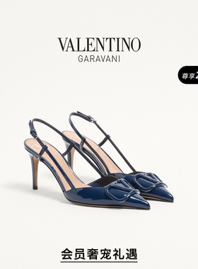 [线上限定]华伦天奴VALENTINO女士VLOGO SIGNATURE后系带高跟鞋