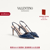 华伦天奴VALENTINO女士VLOGO 线上限定 SIGNATURE后系带高跟鞋