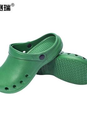 安赛瑞包头鞋EVA轻便防滑工作鞋41码墨绿300652