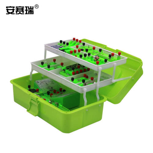 安赛瑞初中物理电学实验盒初中电路电磁教学实验套装物理实验箱标