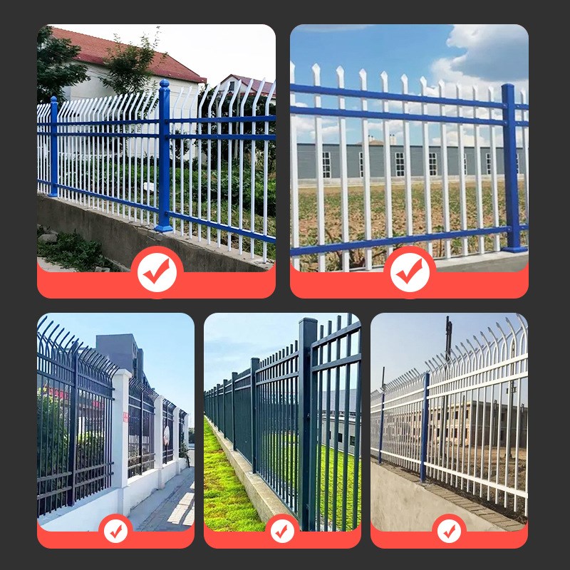 热销锌钢护栏户外园林镀锌管栏杆小区学校铁艺栅栏别墅围墙庭院围