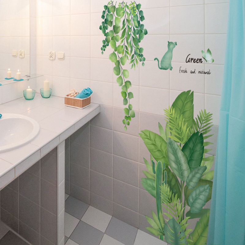 热销浴室卫生间贴画墙面墙壁改造装饰遮丑补洞神器壁画墙贴纸墙纸