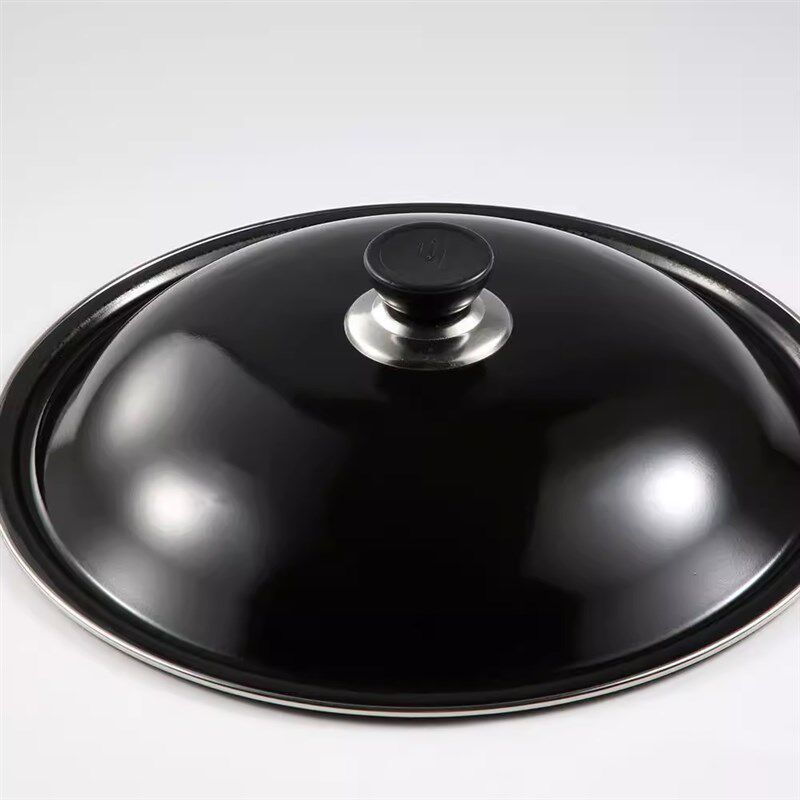 热销搪瓷锅盖家用炒锅万能通用32/34/36cm搪瓷高盖通用型耐高温