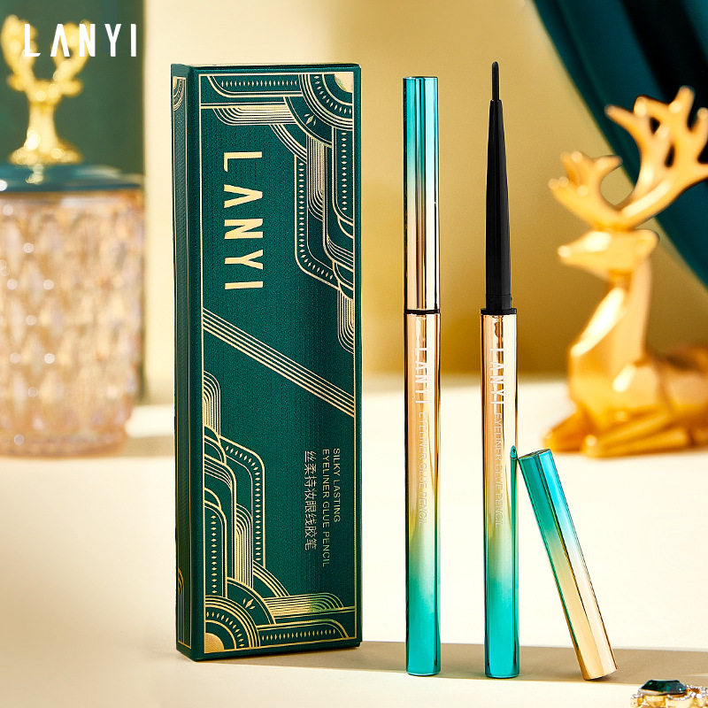 兰奕丝柔持妆眼线胶笔极细柔滑细腻不易晕妆防水持久定妆眼线笔