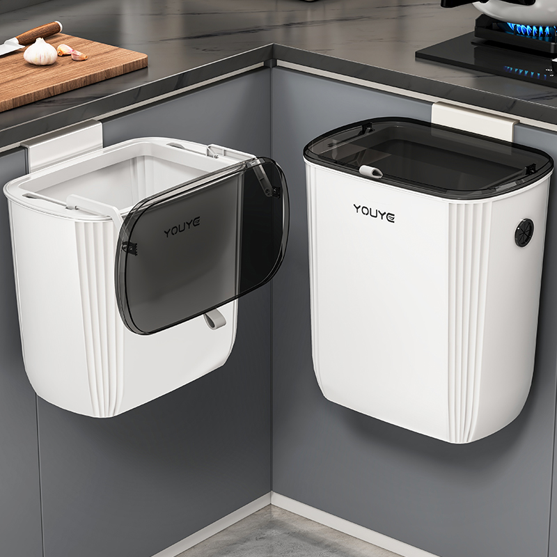 厨房垃圾桶家用壁挂带盖2025新款