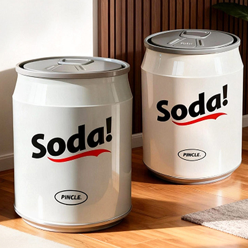 垃圾桶家用2025新款客厅轻奢高档创意带盖卧室大容量可移动卫生桶