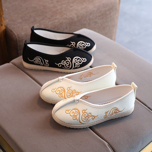 儿童绣花鞋汉服北京中国古装