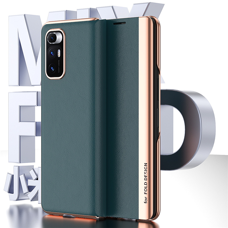 适用小米MIXFOLD手机壳真皮mixfod翻盖防摔全包5G MixFlod原装品质maxfold保护套mixfoid男ford fod mlxfold