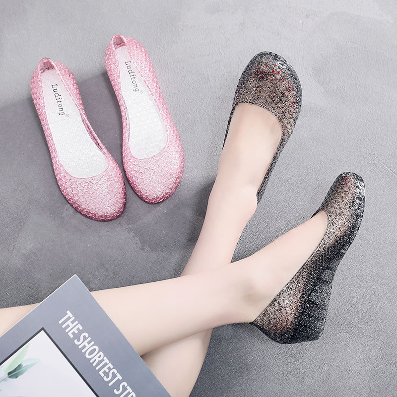 . 2020 fashion The thickness of the bottom Sandals lady Deodorant Shower Room Seaside With slope waterproof High-heeled transparent reverent crystalin the Women's Shoes, Sandals, Crocs category - from Buy2taobao.com to provide professional Taobao agent buy service