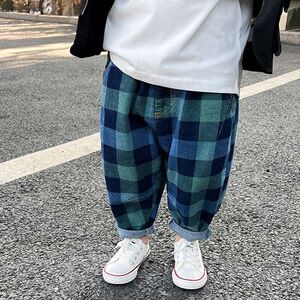 男童裤子2024春秋新款儿童牛仔裤宝宝宽松休闲裤韩版老爹库洋气潮