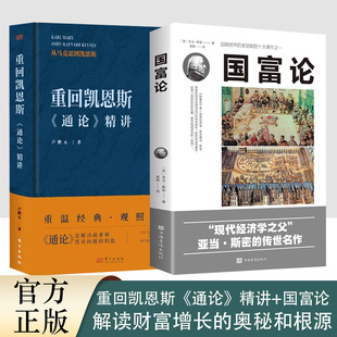 2册 重回凯恩斯《通论》精讲（卢麒元著）+国富论 如何提升就业 如何稳定货币  答案早就写在了《通论》里  卢麒元解读经典