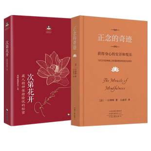 全2册 正念的奇迹：获得身心的安详和悦乐+次第花开 希阿荣博堪布著 哲学黄透过佛法看世界+寂静之道生命这出戏前行笔记之耕耘心田
