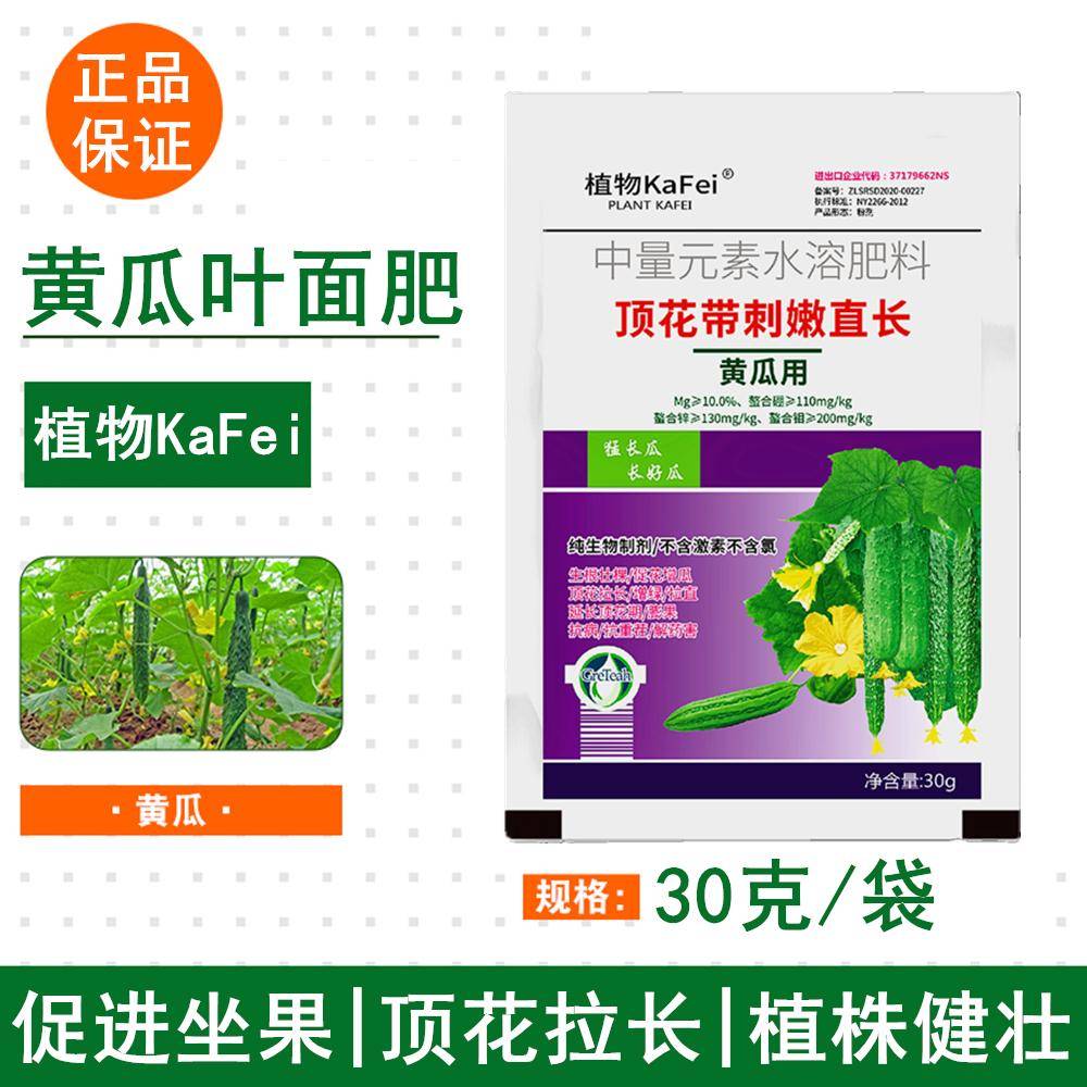 黄瓜专用药拉长拉直素膨果剂增粗沾花药金满座喷施水溶肥叶面肥料
