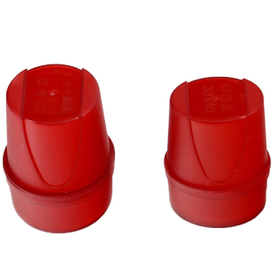 文树 5个装 公司印章盒 子收纳透明小号放印章的收纳盒不带印泥便携式圆形私章盒法人印鉴盒塑料公章盒子单个