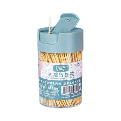 家用一次性双头尖竹制水果签便携剔牙细牙签酒店餐后实惠装礼品实