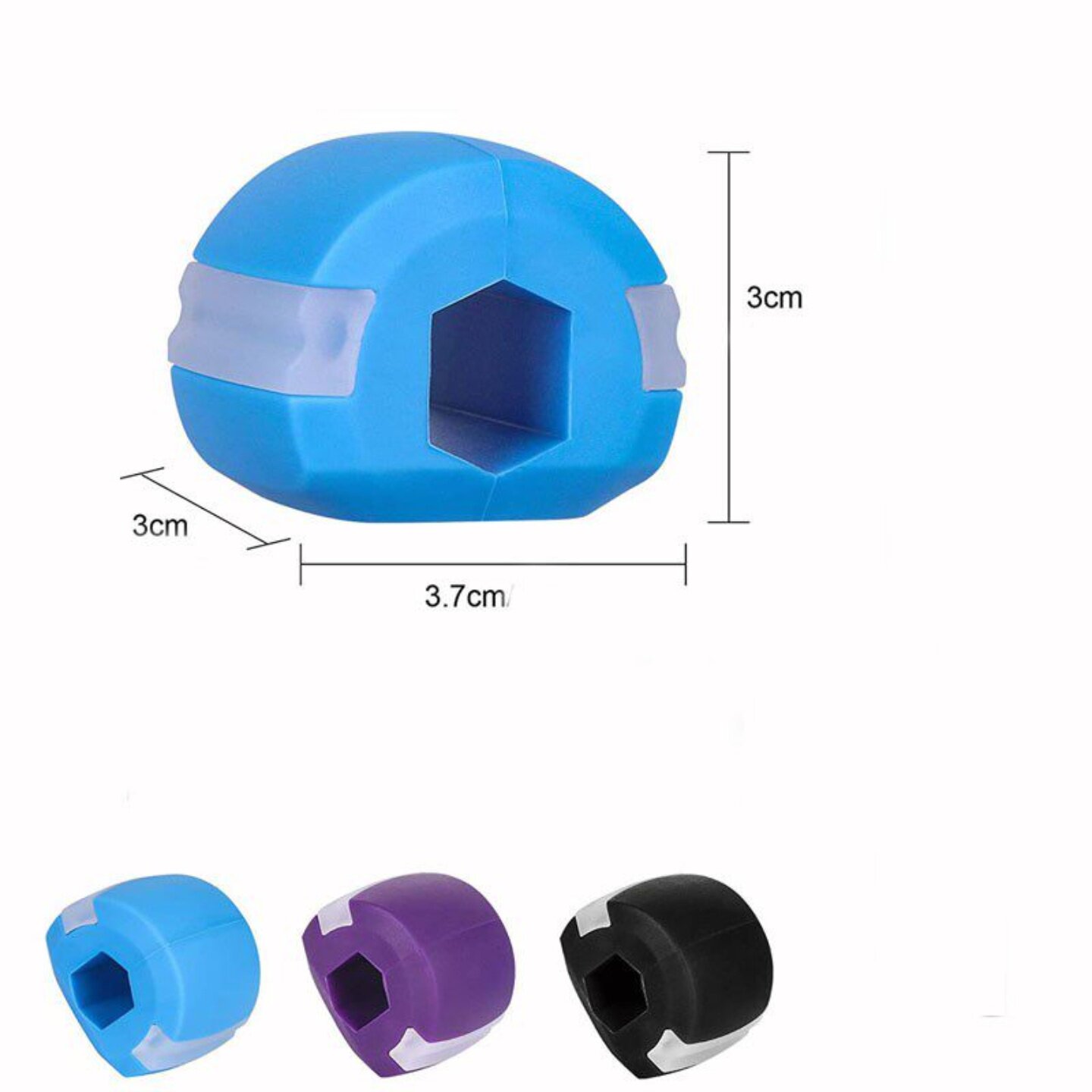 面部瑜伽球训练器咬合力球肌肉健身咬胶口肌压力放松脸部锻炼工具
