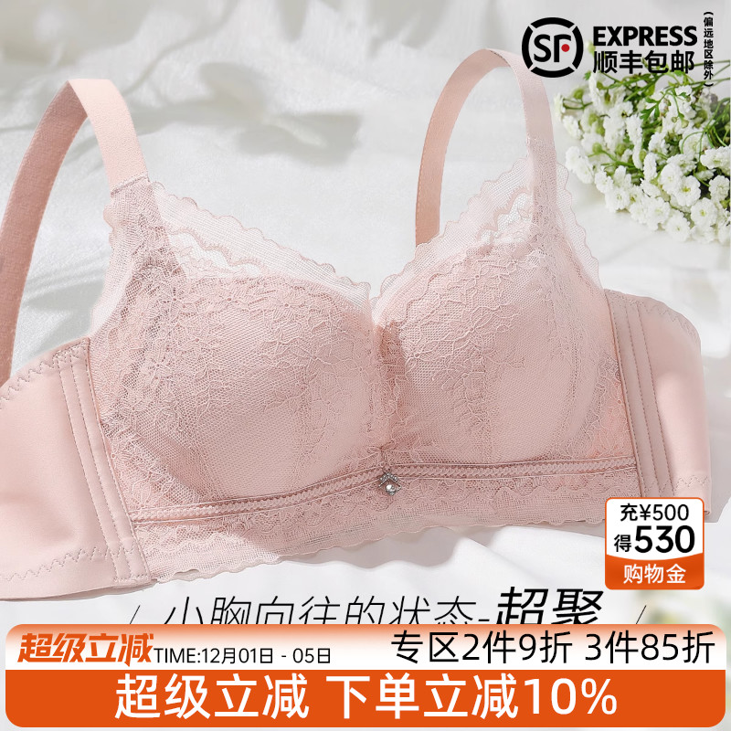 伊丝艾拉性感无钢圈聚拢文胸