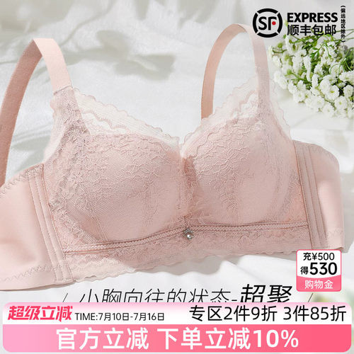 伊丝艾拉性感无钢圈聚拢文胸