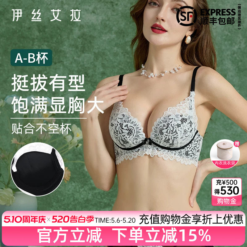伊丝艾拉女士绝美内衣套装性感纯欲小胸聚拢显大收副乳防下垂文胸