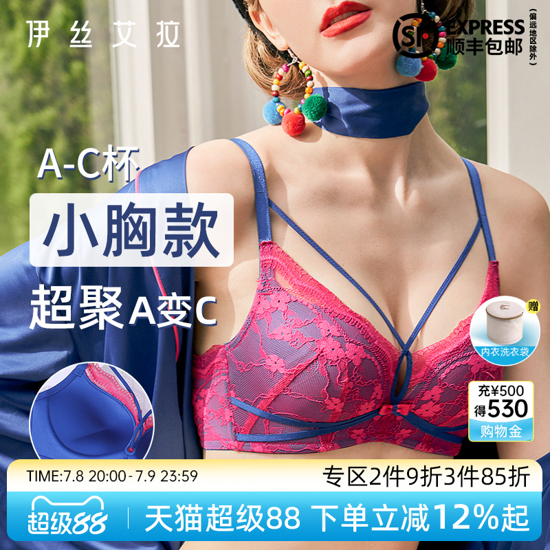 伊丝艾拉无钢圈舒适小胸聚拢内衣