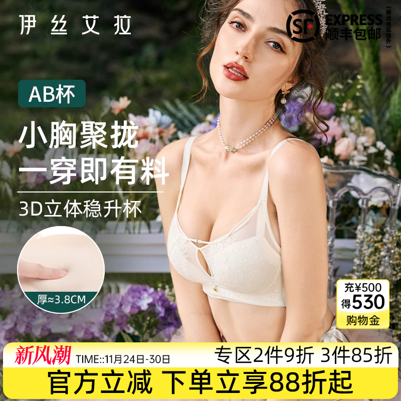 伊丝艾拉小胸聚拢显大无钢圈内衣