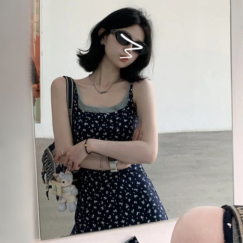 假两件吊带碎花连衣裙子女夏季2025新款今年流行爆款海边度假长裙,个性定制/设计服务/DIY,工作服定制,淘宝优惠券,粉丝福利购,淘宝优惠卷