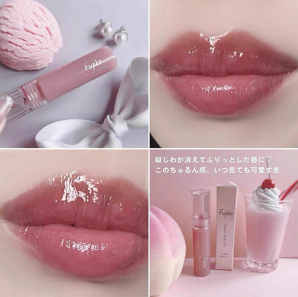 日本fujiko镜面唇釉 田中美奈实voce限定色水润保湿丰润清透唇蜜