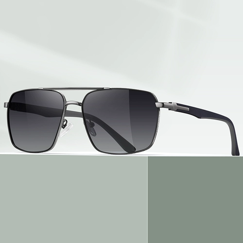 Мужские трендовые солнцезащитные очки, защита от ультрафиолета