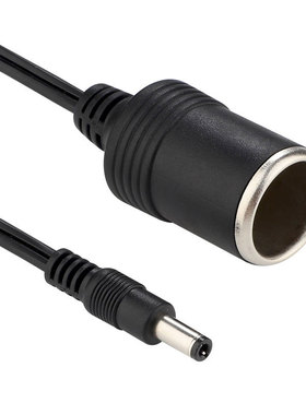 12V24V车充电源线DC5.5*2.1公头转点烟器母座全铜10A120W线长35cm