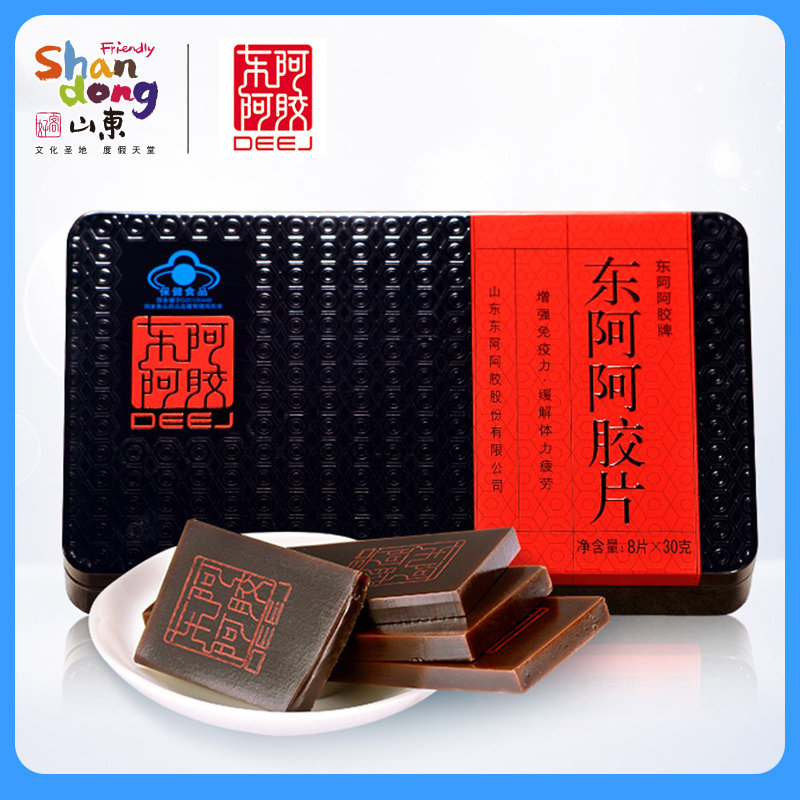 好客山东 东阿阿胶阿胶片240g正品鲜制即食山东阿胶片