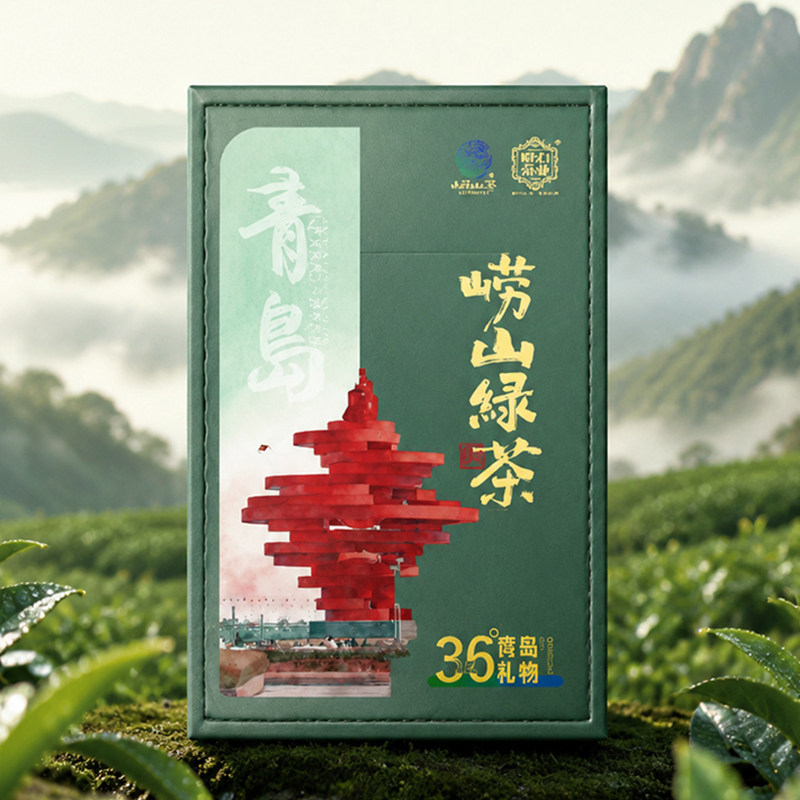 好客山东 崂山绿茶崂石茶业青岛款特产伴手礼一级栗香干茶叶150g