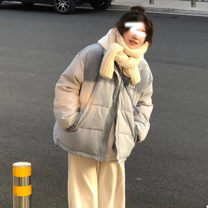 羽绒棉服女2023新款棉袄灯芯绒冬季面包服加厚刺绣小个子棉衣外套
