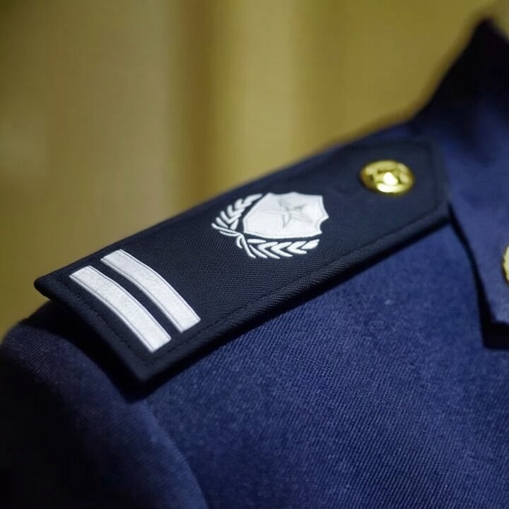 弧形肩牌保安肩章简章治安肩衔硬布软套筒弧度肩章物业协管配饰