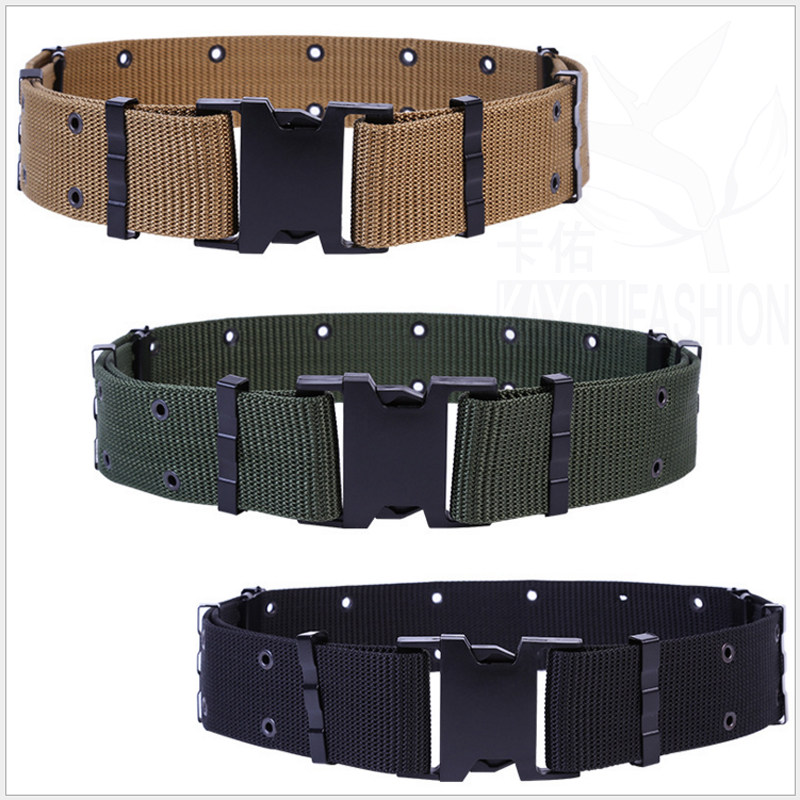 腰带编织腰带保安腰带s战术腰带保安腰带黑色保安腰带 帆布