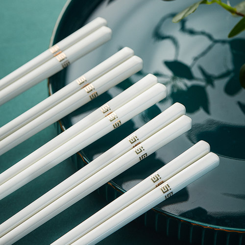 巨亮陶瓷金玉满堂家用筷子