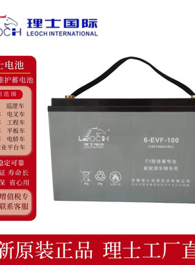 理士电池6-EVF-100B12V120AH75.80.150a玛西尔电车洗地机叉车电瓶