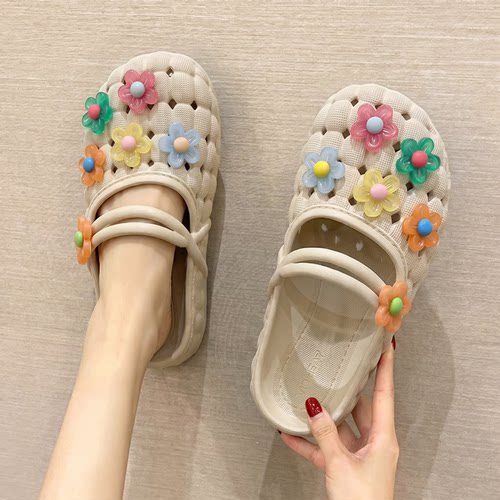 玛丽珍洞洞鞋女勃肯包头厚底外穿