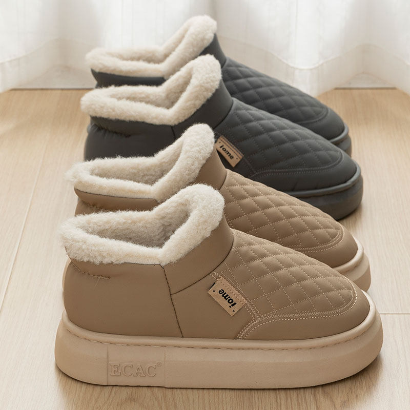 防水棉拖鞋女2025新款冬季包跟