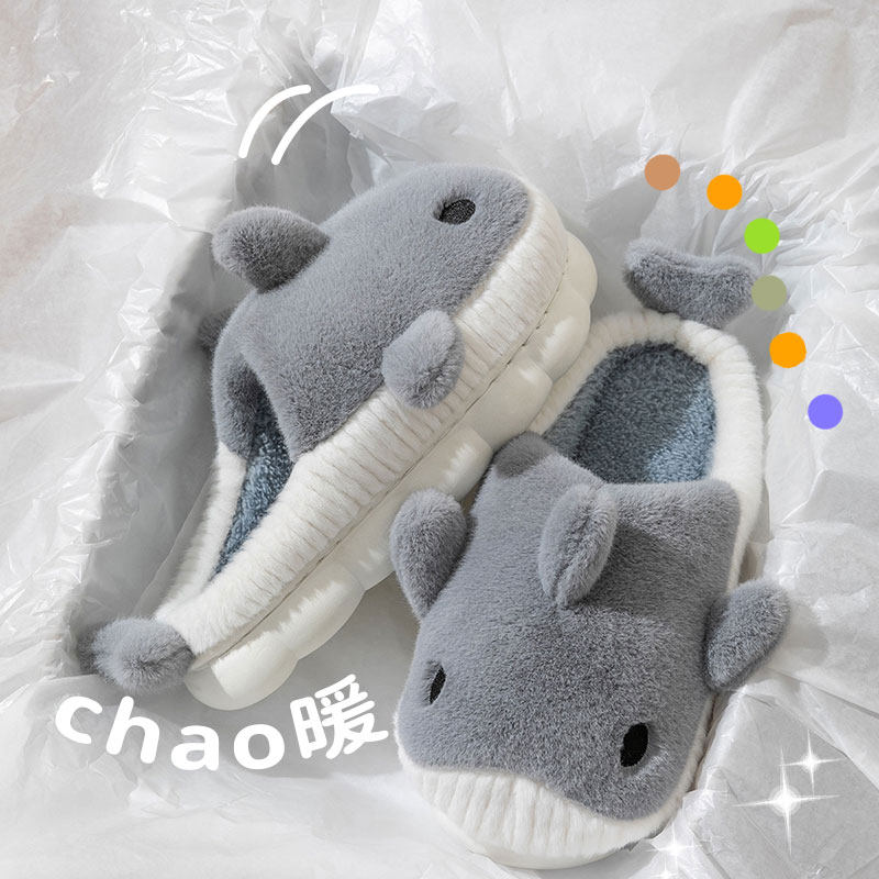 棉拖鞋男士冬季2024新款外穿保暖