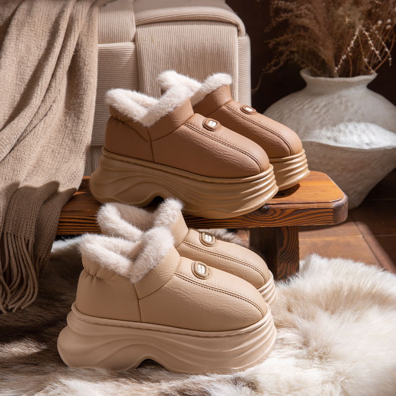 秒变大长腿！！！厚底增高棉拖鞋