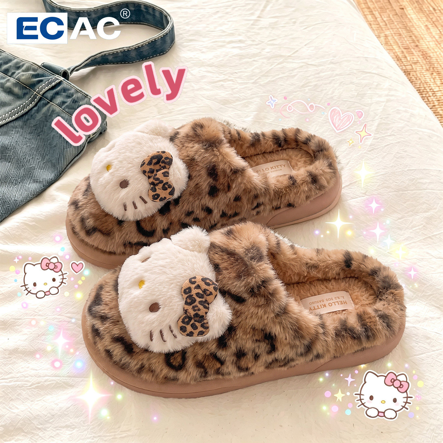 Kitty猫棉拖鞋女款2026新款秋冬图片