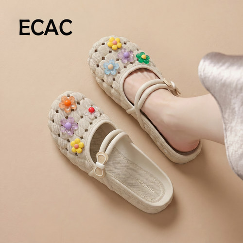 ECAC勃肯半拖鞋女夏季新款户外穿