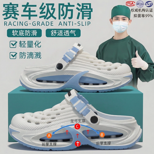 ECAC医用手术室洞洞鞋男款夏季
