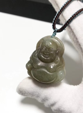 D1522# 天然和田玉糖料佛公吊坠34.6*29.3*11.8mm 重18.92克