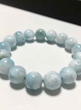 S572# 天然海纹石单圈手链12.5-12.8mm 重量47.86克