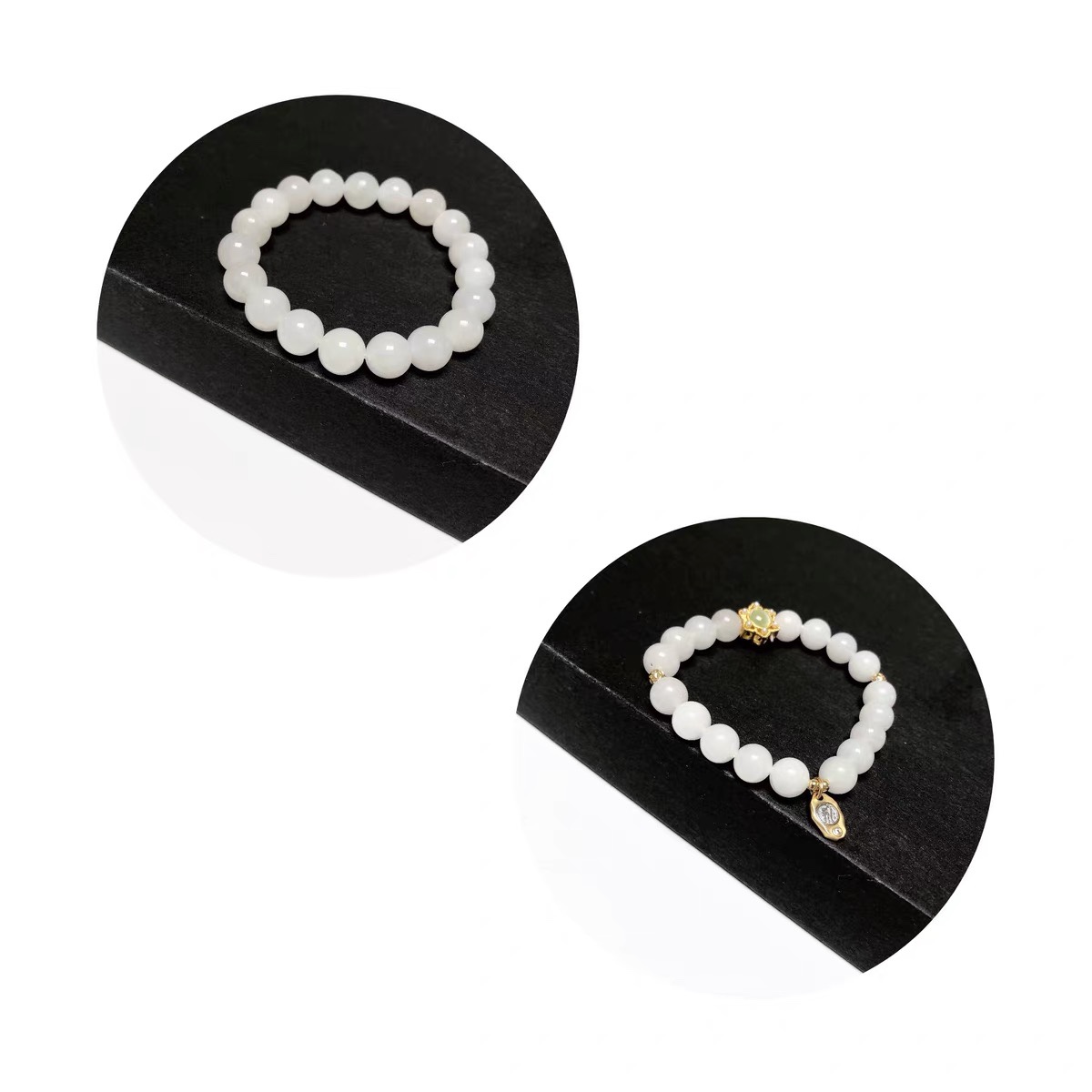 S556# 天然和田玉白玉手链 可选