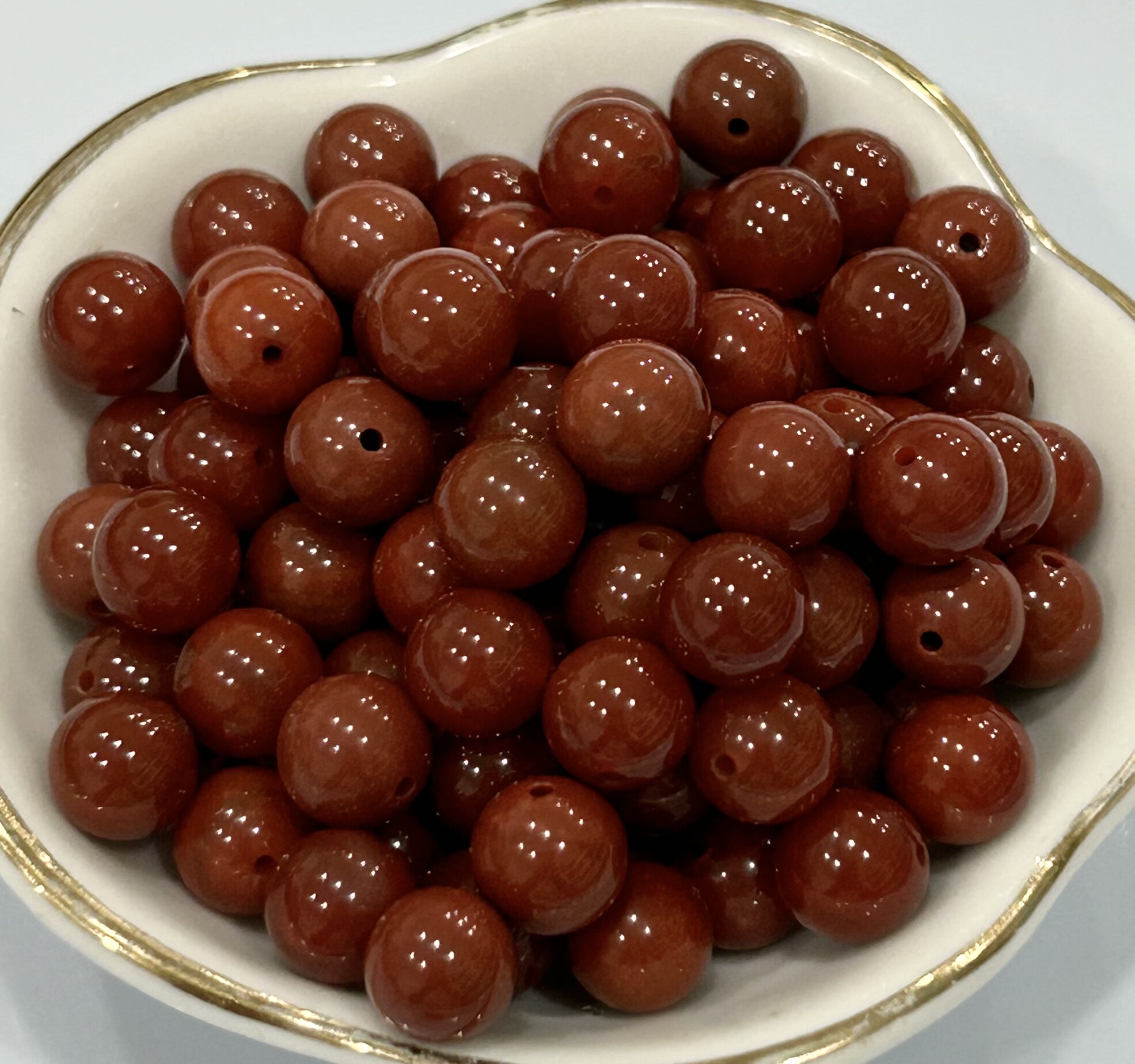 天然川料 瓦西料 南红单珠散珠