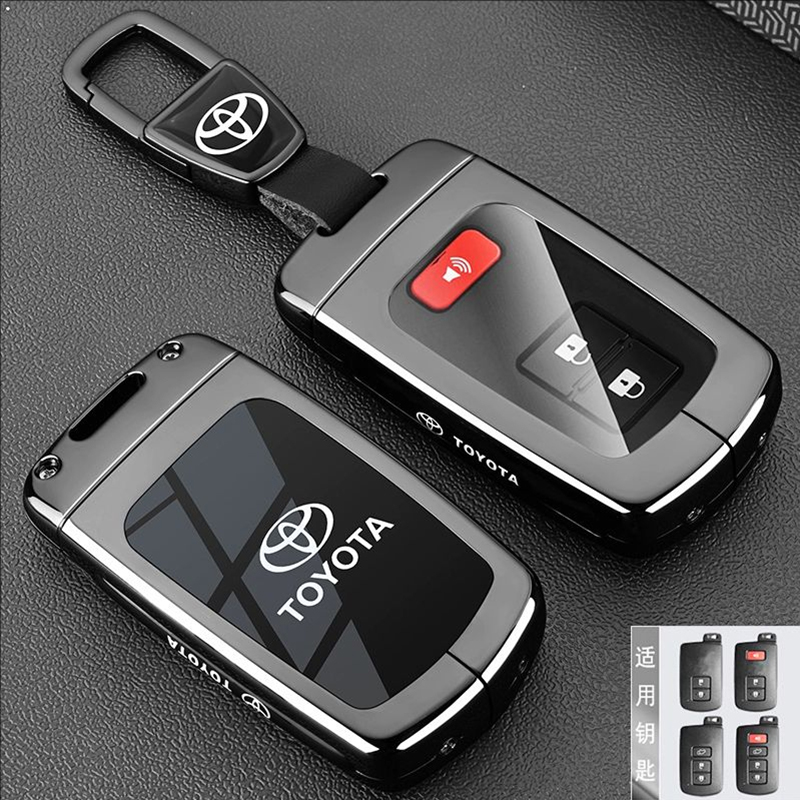 适用丰田酷路泽钥匙套VOXY超霸NOAH红杉坦途陆地巡洋舰汽车包扣壳
